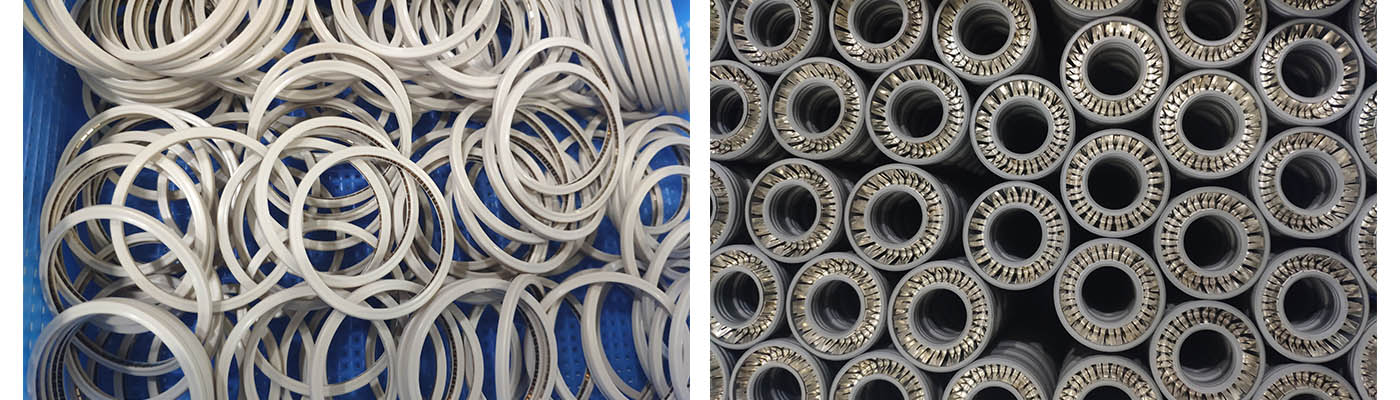 helical spring energized seals